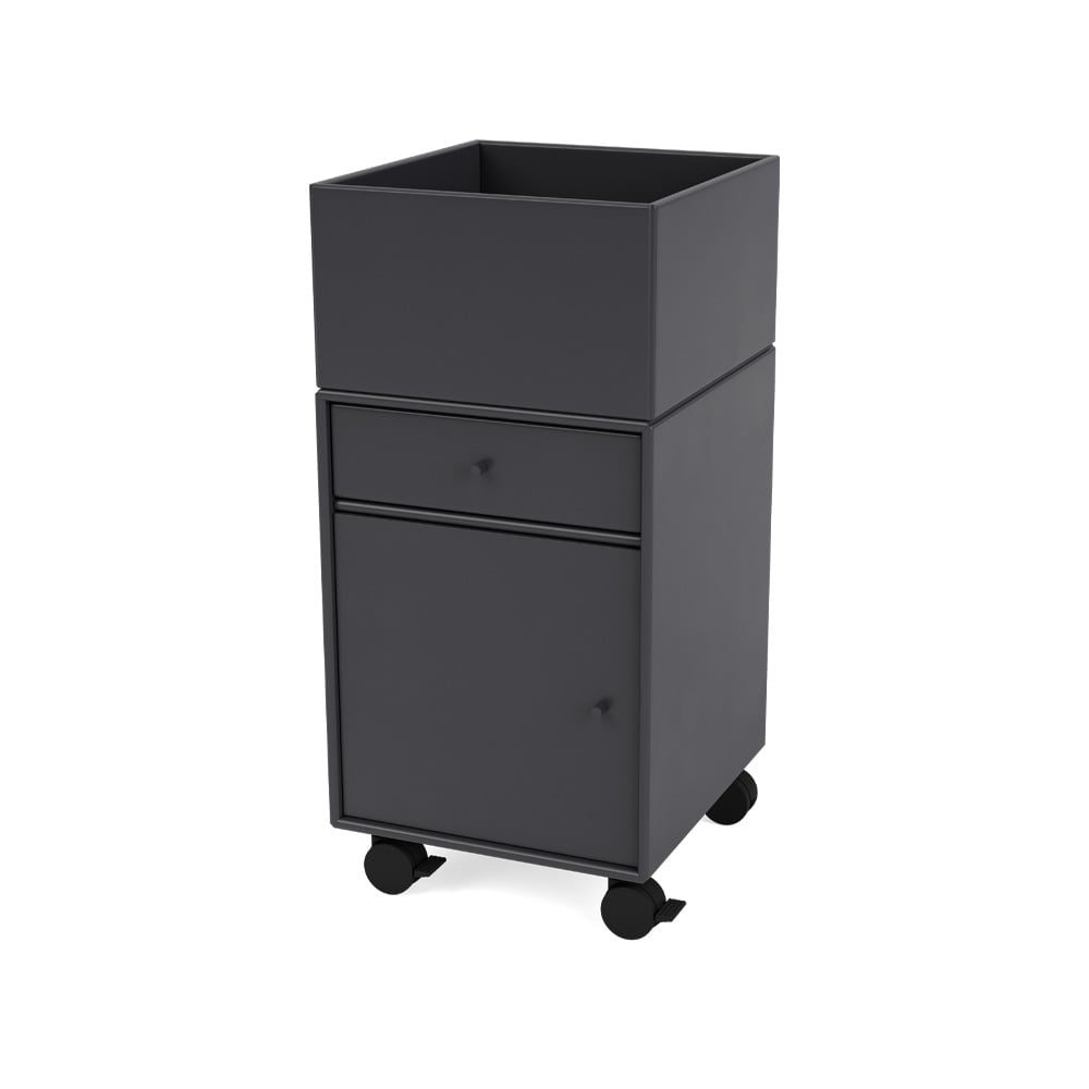 Montana Szafka na kółkach Runner anthracite 04 | Skandynawski Design | Szary