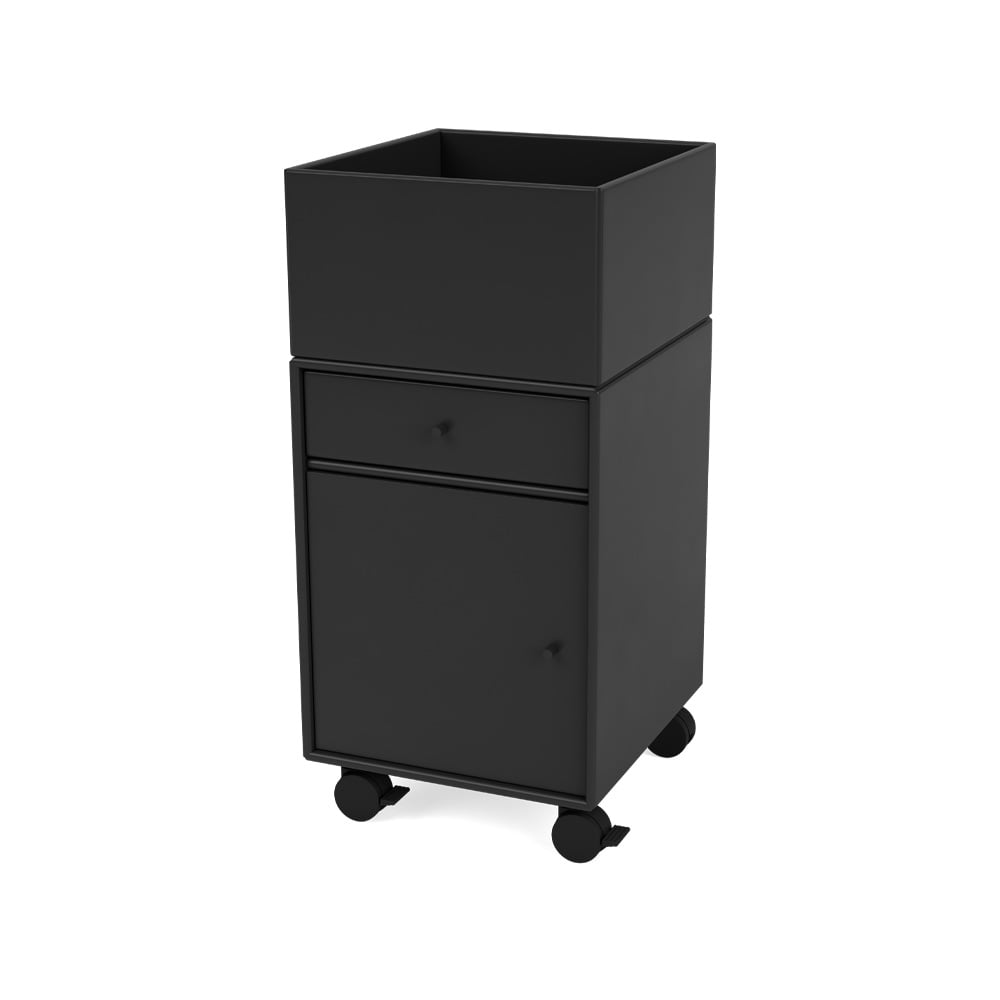 Montana Szafka na kółkach Runner black 05 | Skandynawski Design | Czarny