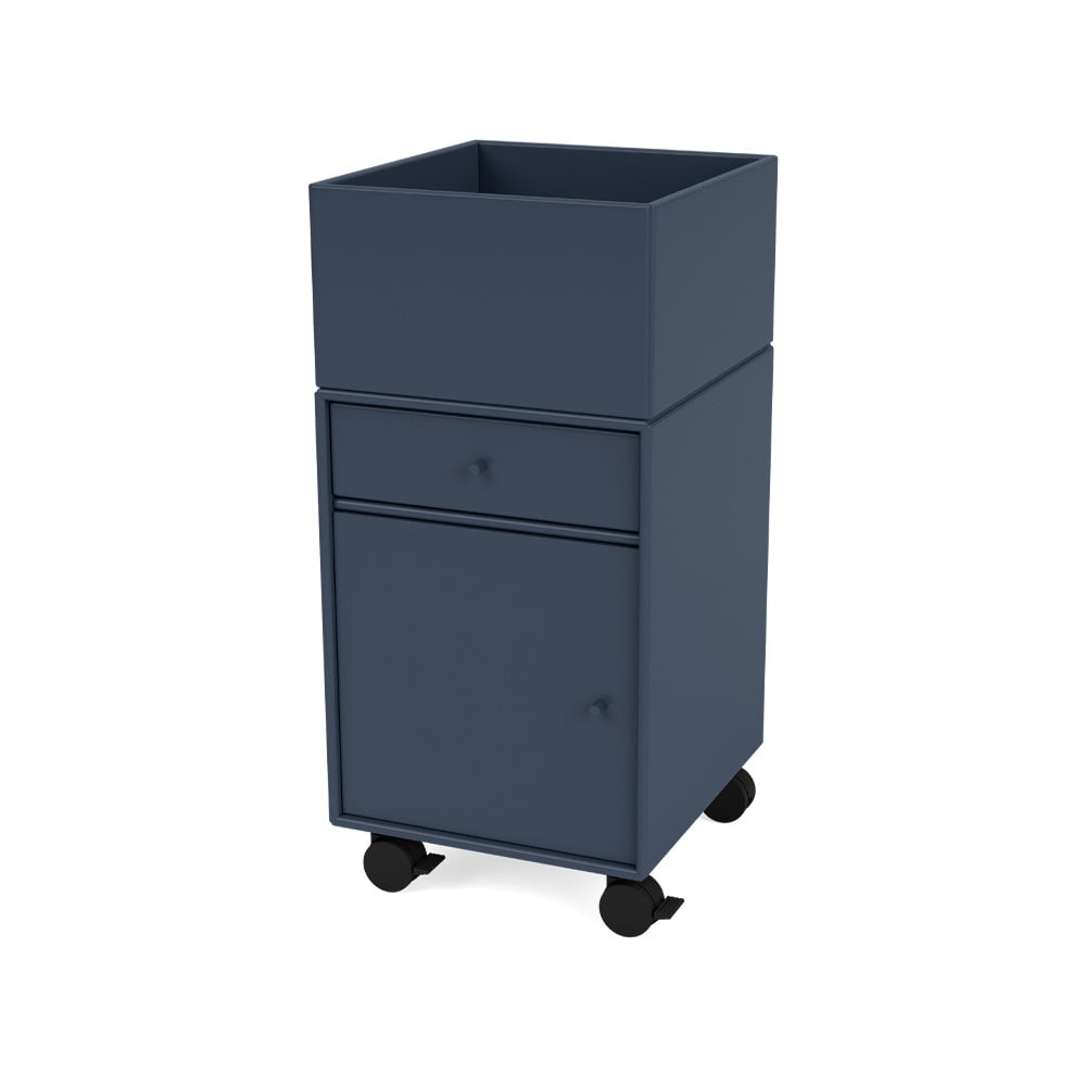 Montana Szafka na kółkach Runner juniper 138 | Skandynawski Design | Niebieski