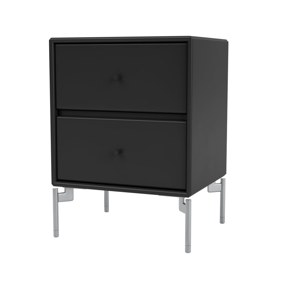 Montana Szafka nocna Drift black 05, nogi chromowane