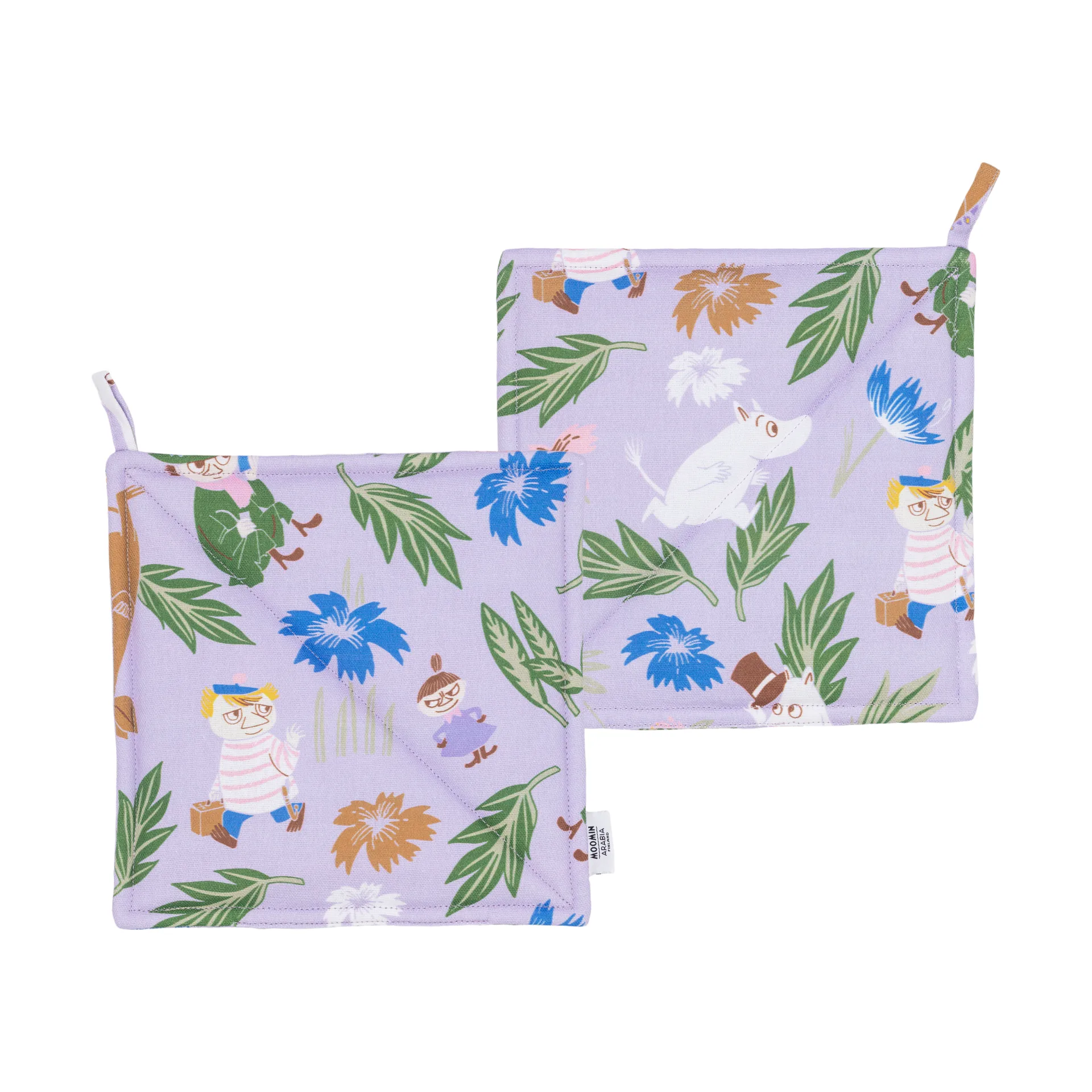 Łapka kuchenna Muminki 22x26 cm 2-pak, Fiolet Moomin Arabia