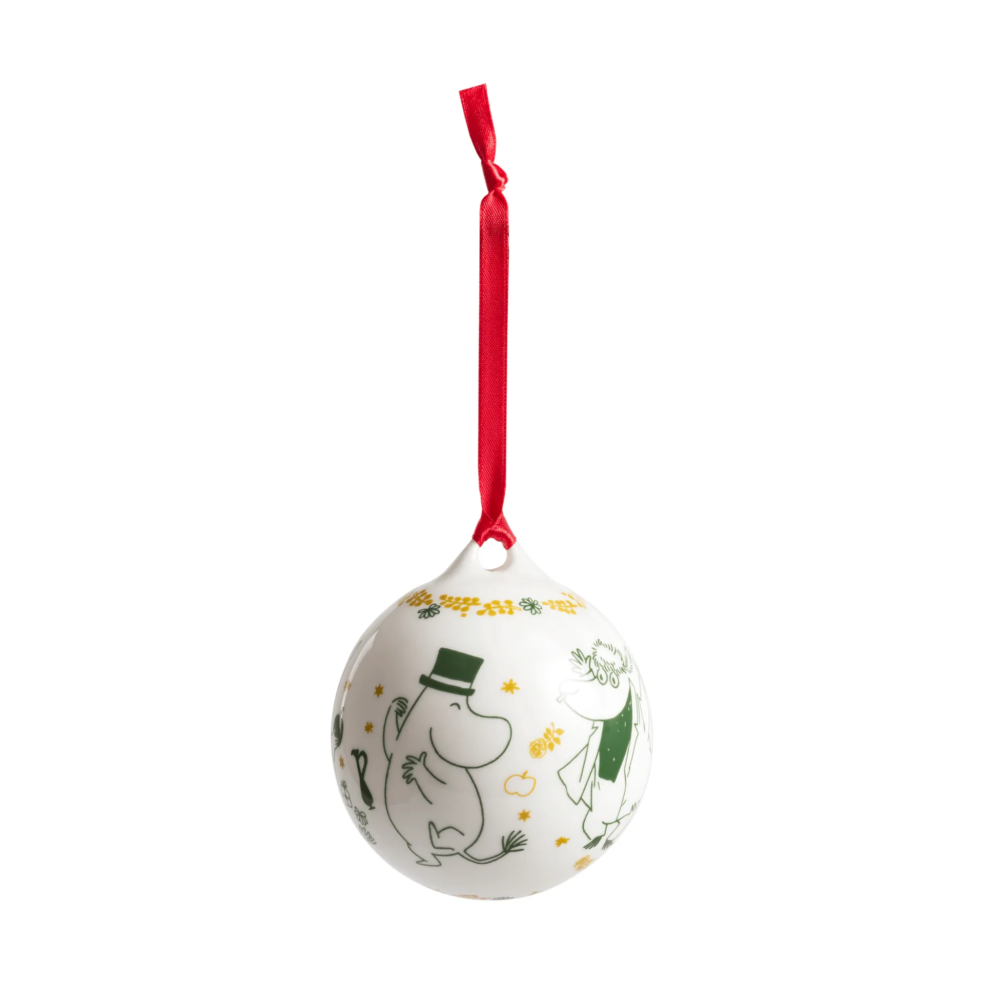 Bombka roczna Muminki Ø8 cm, 2026, Dar miłości Moomin Arabia