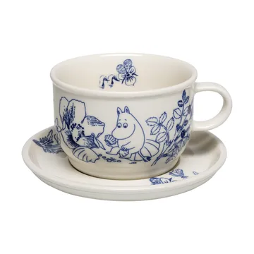 Filiżanka ze spodkiem Moomin Haru - 2 elementy - Moomin Arabia