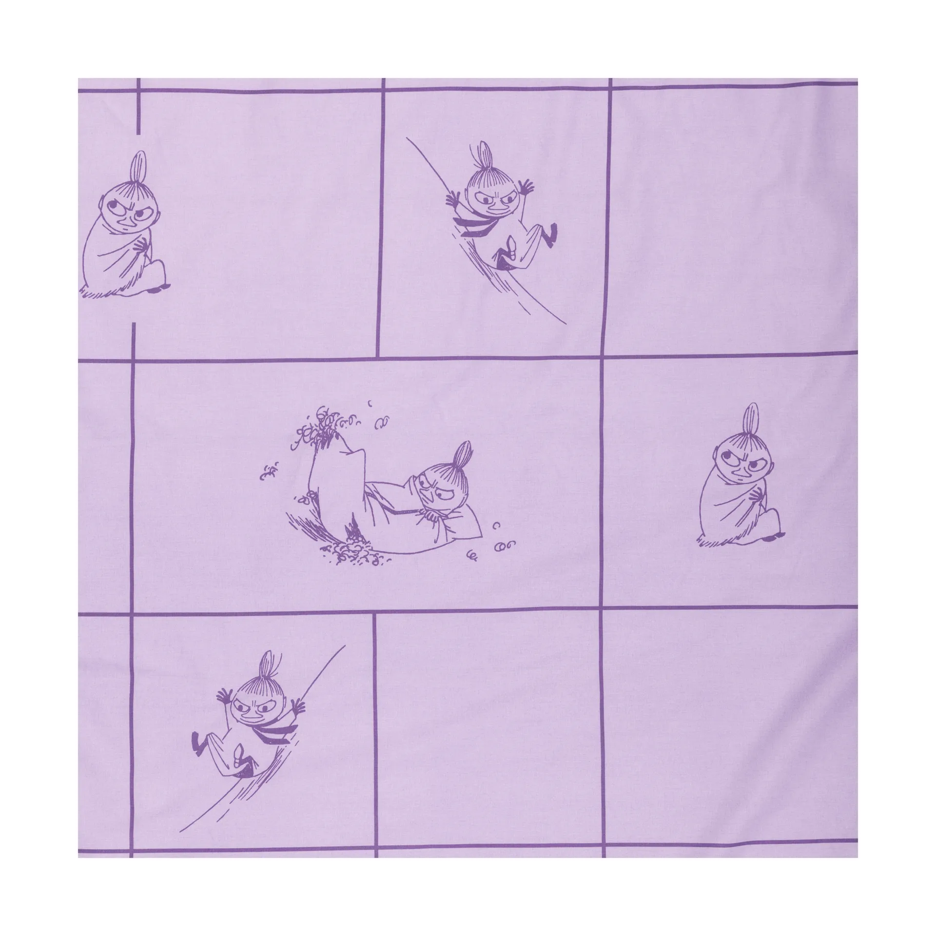 Komplet pościeli Muminki 150x210 cm, Mała Mi fioletowy Moomin Arabia