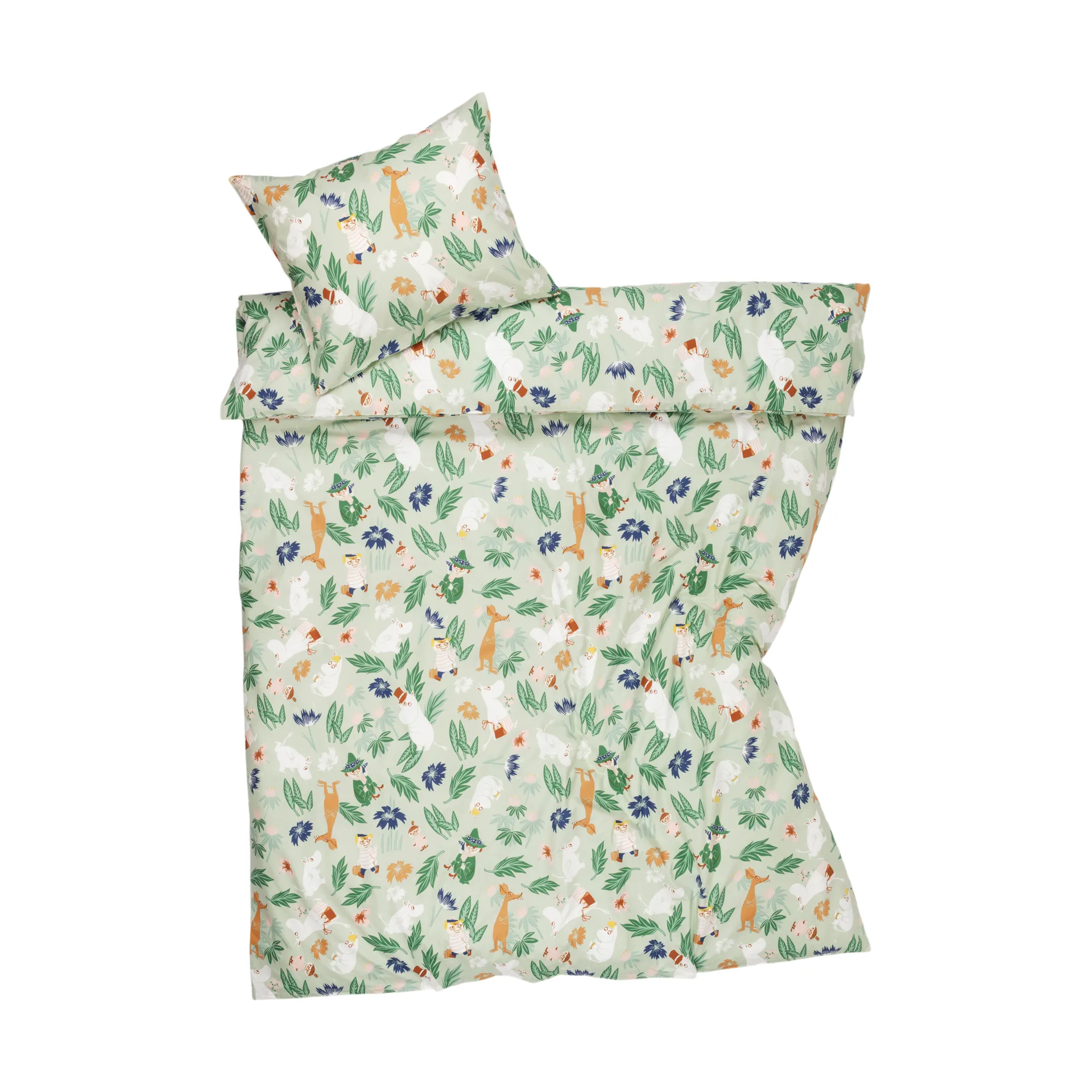 Komplet pościeli Muminki 150x210 cm, Ogród kwiatowy Moomin Arabia