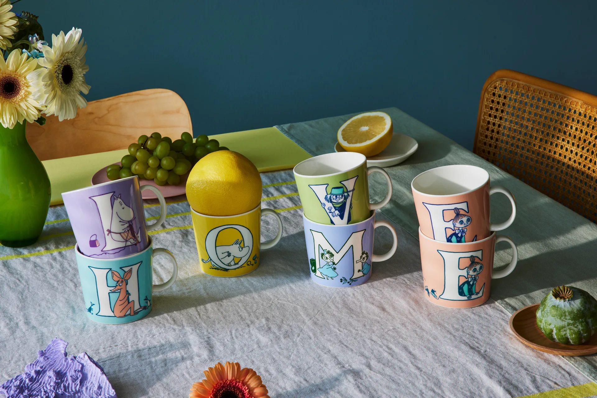 Kubek ABC Muminki 40 cl, H Moomin Arabia