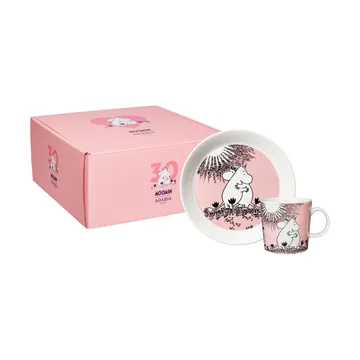 Kubek i talerz Muminki „30 Years of Love” - 2 elementy - Moomin Arabia