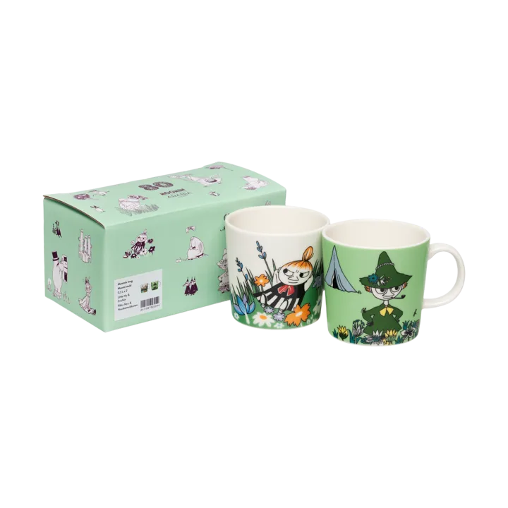 Kubek Muminki Mała Mi & Włóczykij, 2 części - 300 ml - Moomin Arabia