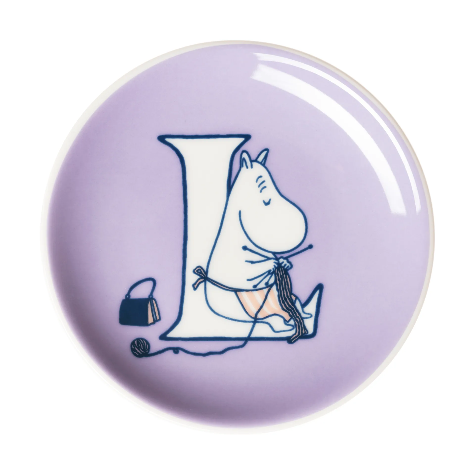 Mini talerzyk ABC Muminki, L, 10,5 cm Moomin Arabia