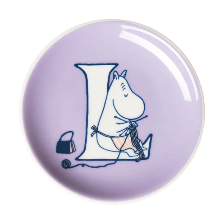 Mini talerzyk ABC Muminki - L, 10,5 cm - Moomin Arabia