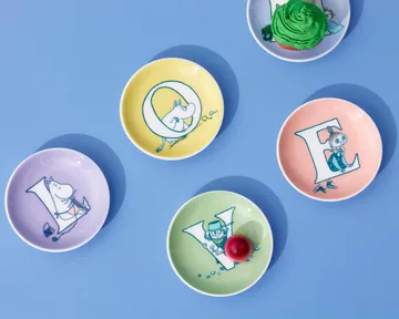 Mini talerzyk ABC Muminki - L, 10,5 cm - Moomin Arabia