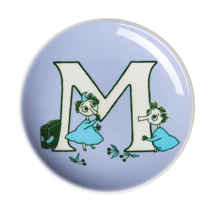 Mini talerzyk ABC Muminki - M, 10,5 cm - Moomin Arabia