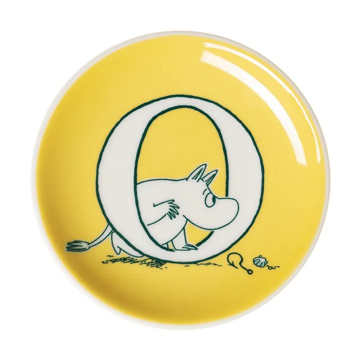 Mini talerzyk ABC Muminki - O, 10,5 cm - Moomin Arabia