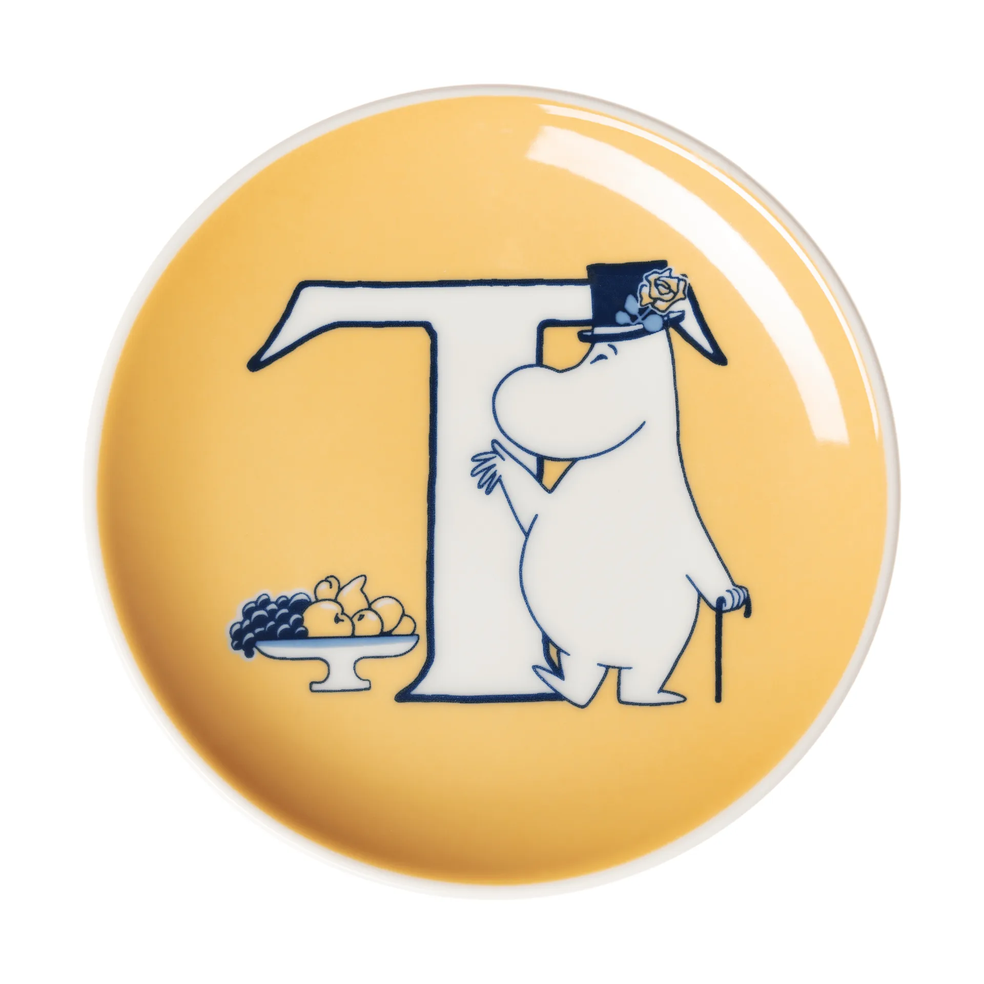 Mini talerzyk ABC Muminki, T, 10,5 cm Moomin Arabia