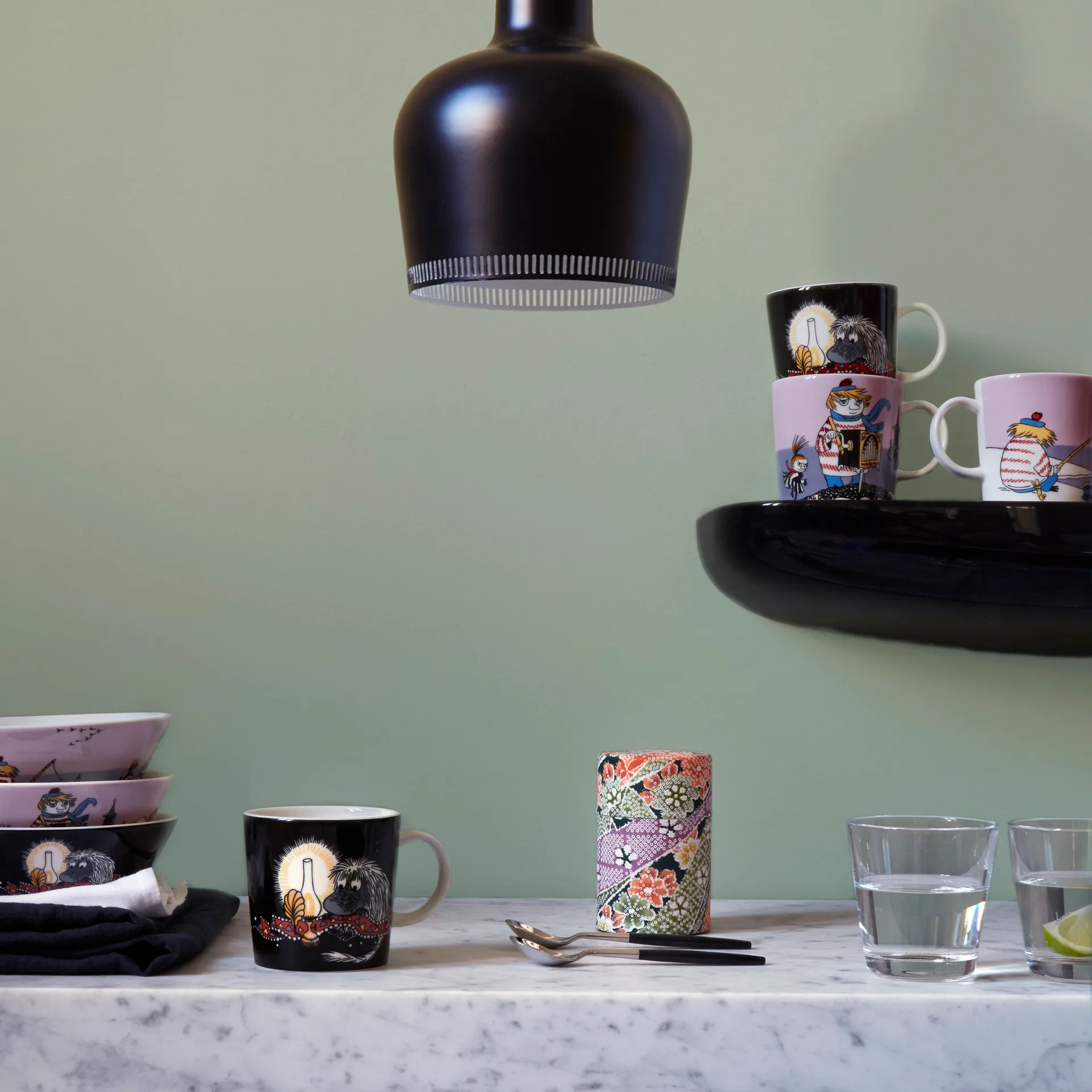 Miska Ancestor - Muminki , czarny Moomin Arabia