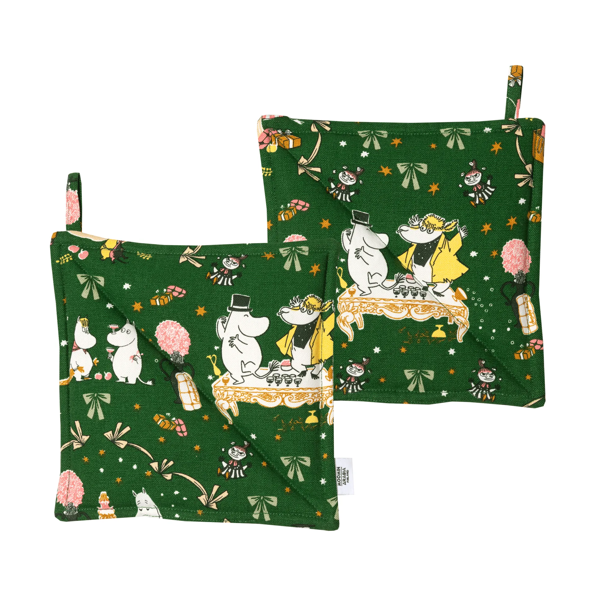 Mumin łapka kuchenna, Prezent miłosny, 22x22 cm, 2-pak Moomin Arabia