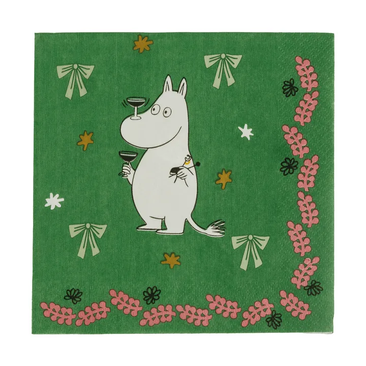 Mumin serwetka papierowa - Kärleksgåva, 33x33 cm, 20-pak - Moomin Arabia