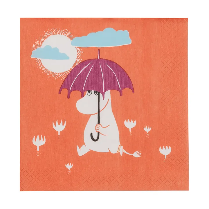 Mumin serwetka papierowa - Under paraplyet, 20‑pack - Moomin Arabia