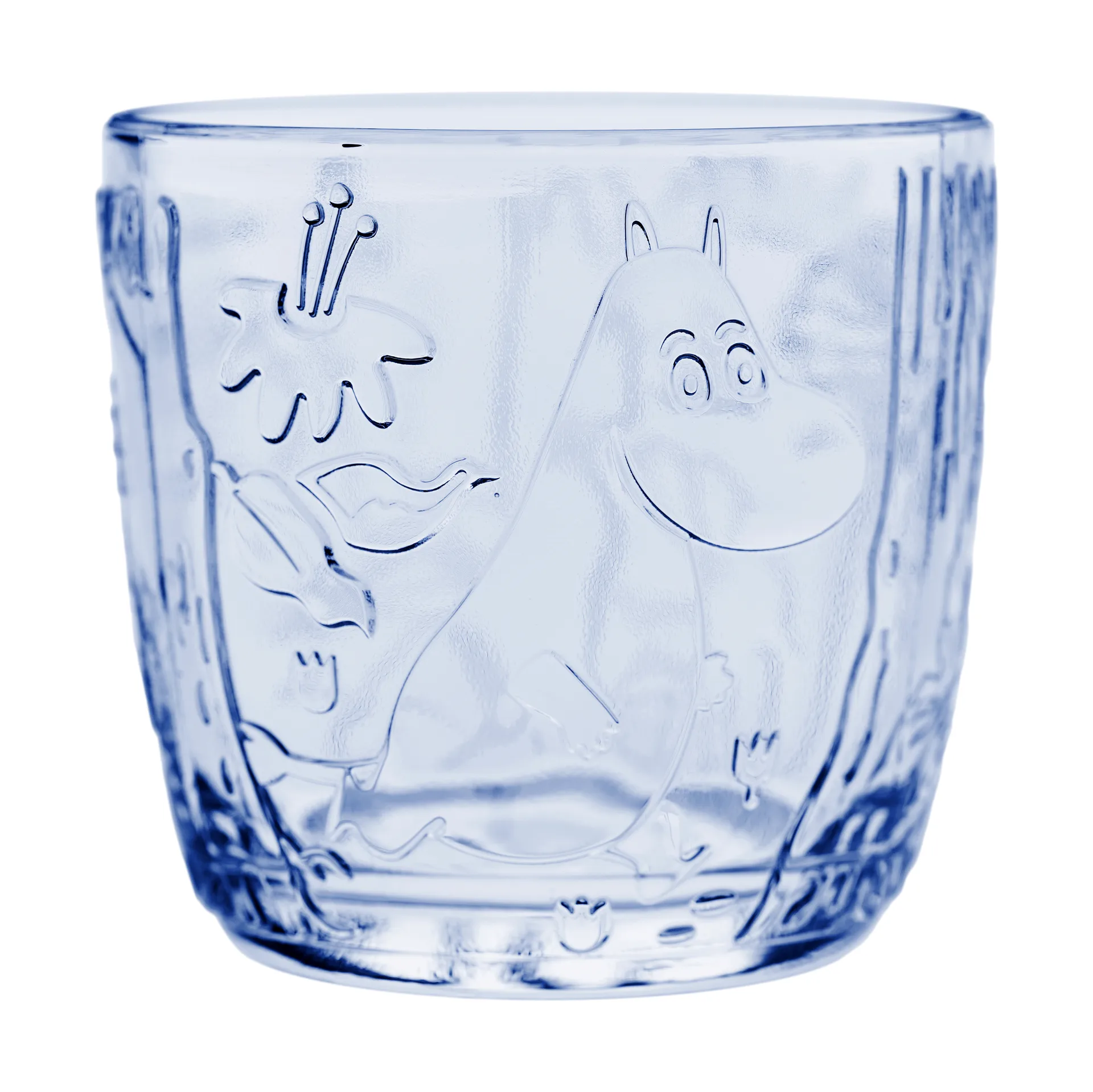 Mumin szklanki 280 ml, 2‑pak, Błękitna Moomin Arabia