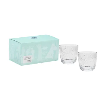 Mumin szklanki 280 ml, 2‑pak - Przezroczysty - Moomin Arabia