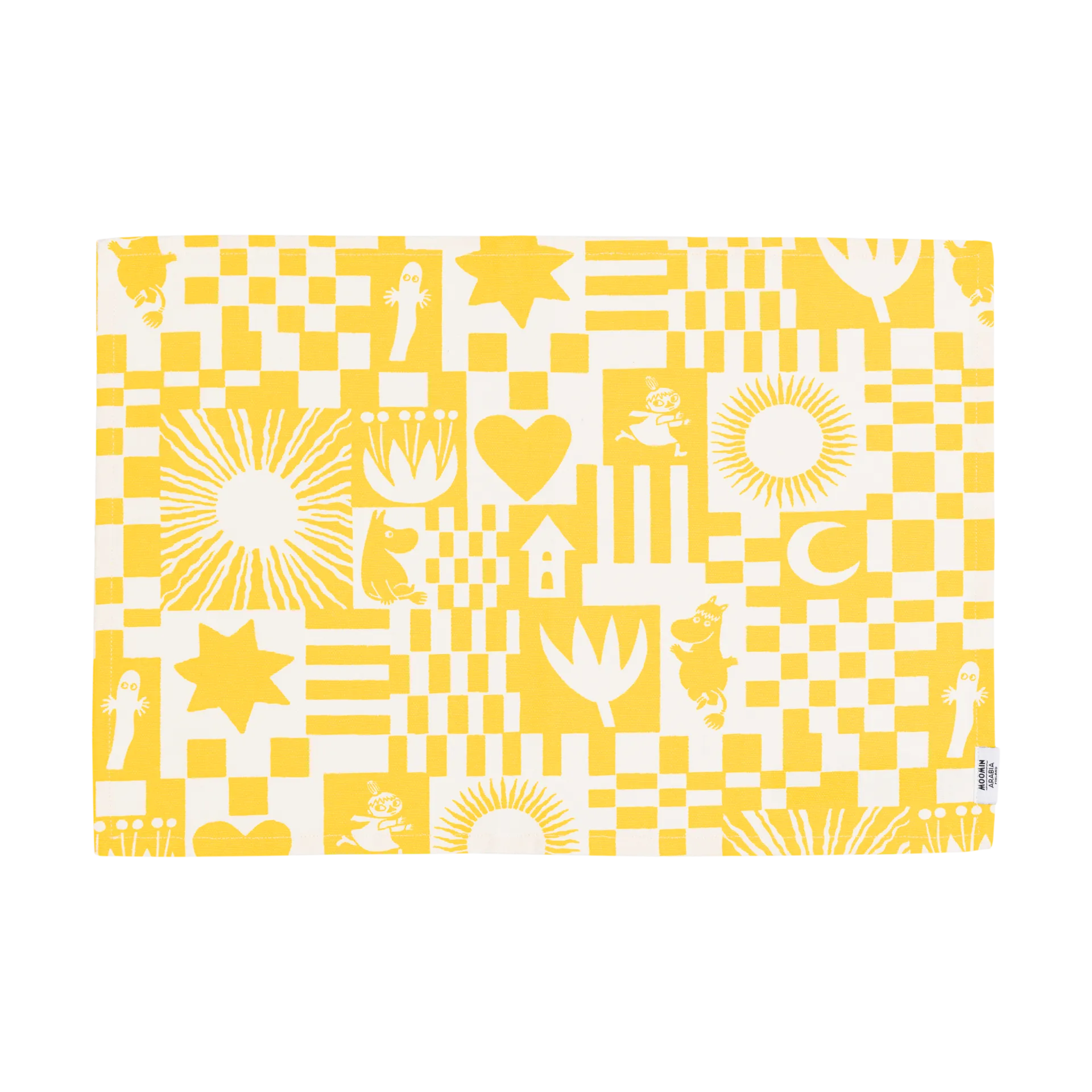 Podkładka stołowa Muminki Party 31x46 cm, Żółta Moomin Arabia