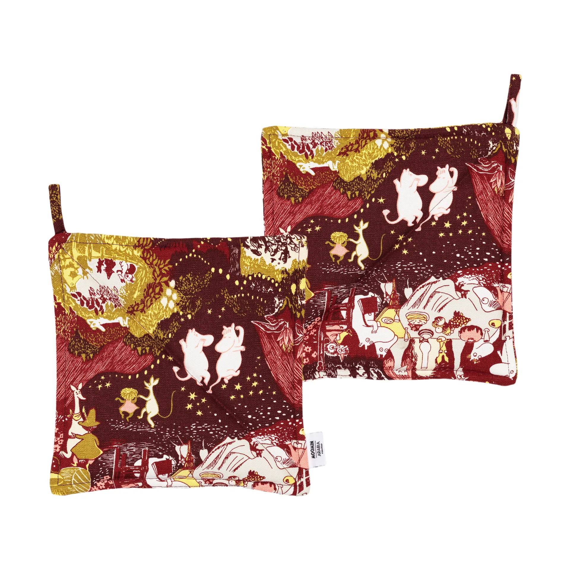 Podkładki pod garnki Muminki Festive Moments,  2-pak, 22x22 cm Moomin Arabia