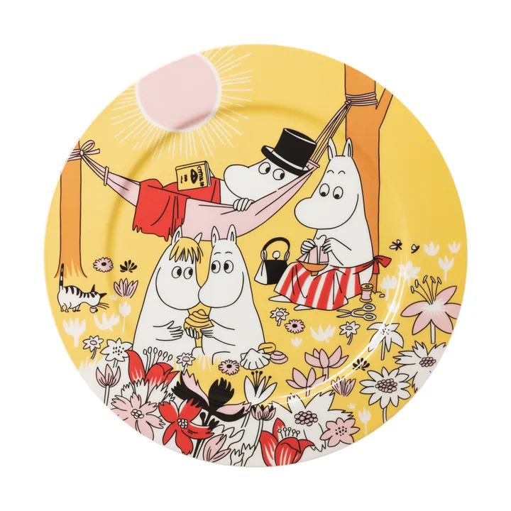 Półmisek Muminki Family Time - Żółty, 30 cm - Moomin Arabia