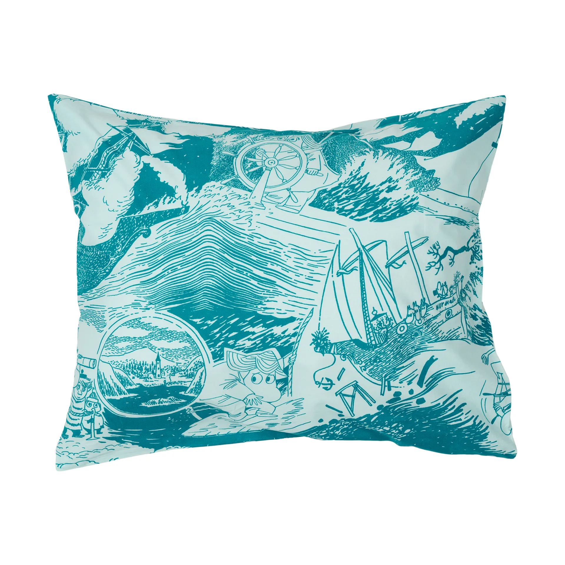 Poszewka na poduszkę Muminki 50x60 cm, Żeglarstwo Moomin Arabia