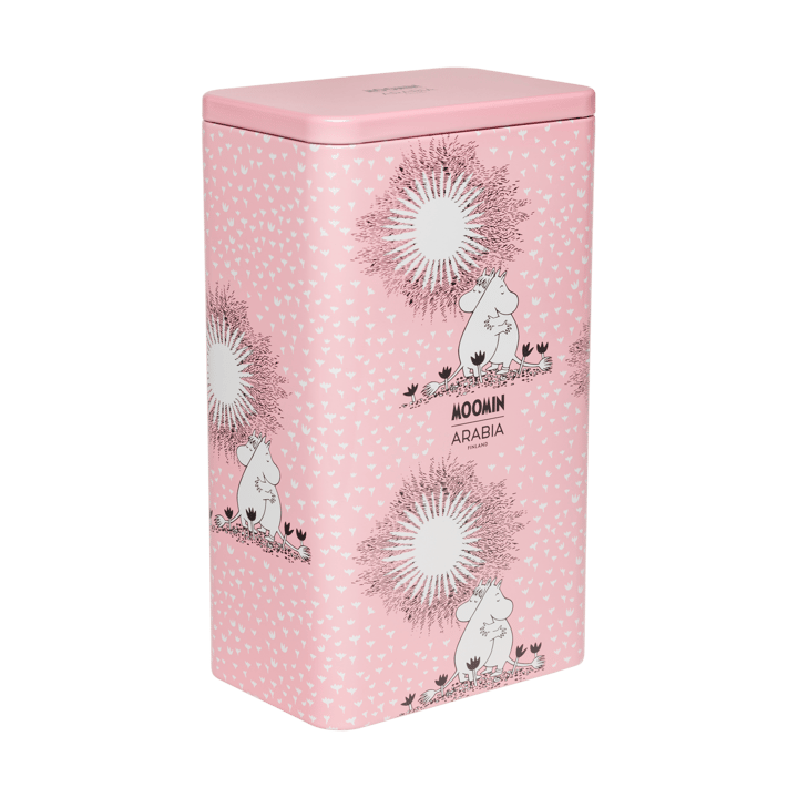 Puszka na kawę Muminki miłość, 11,2 x 7,8 x 19,2 cm - Różowy - Moomin Arabia
