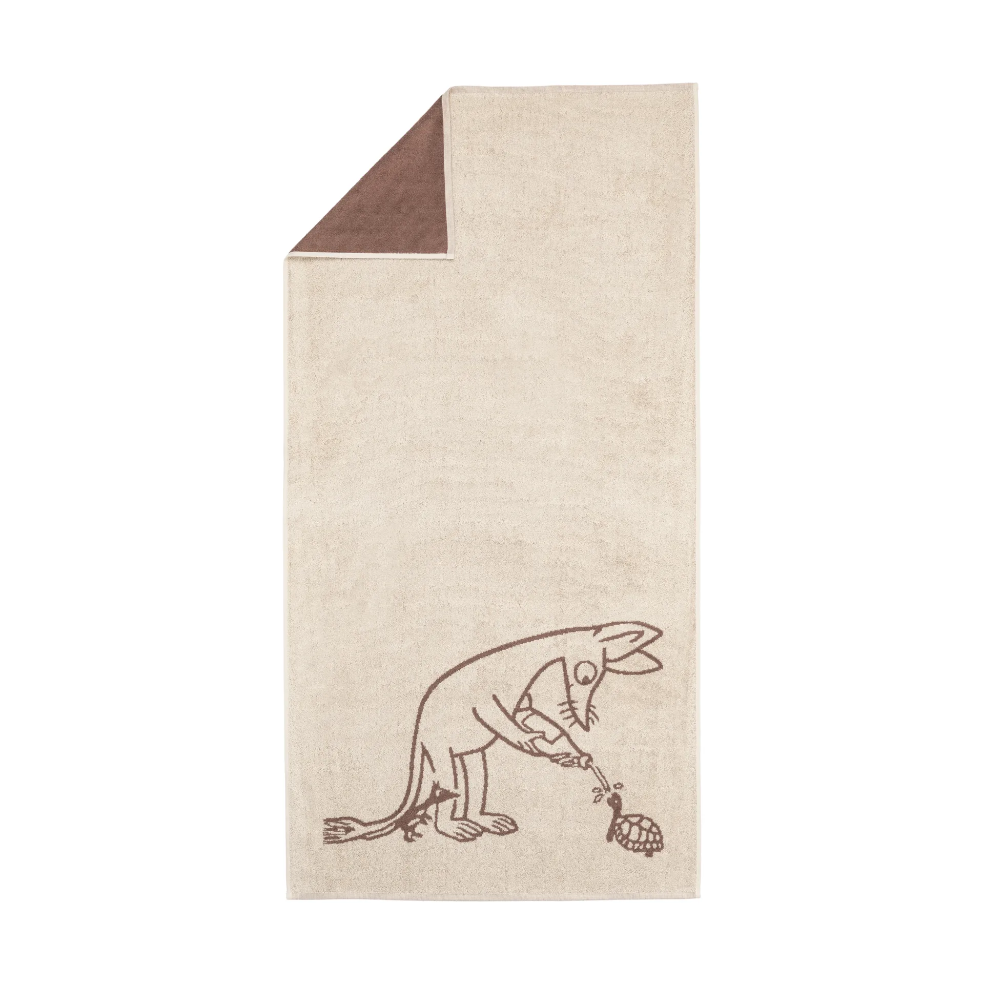 Ręcznik kąpielowy Muminki 70x140 cm, Ryjek, brązowy Moomin Arabia