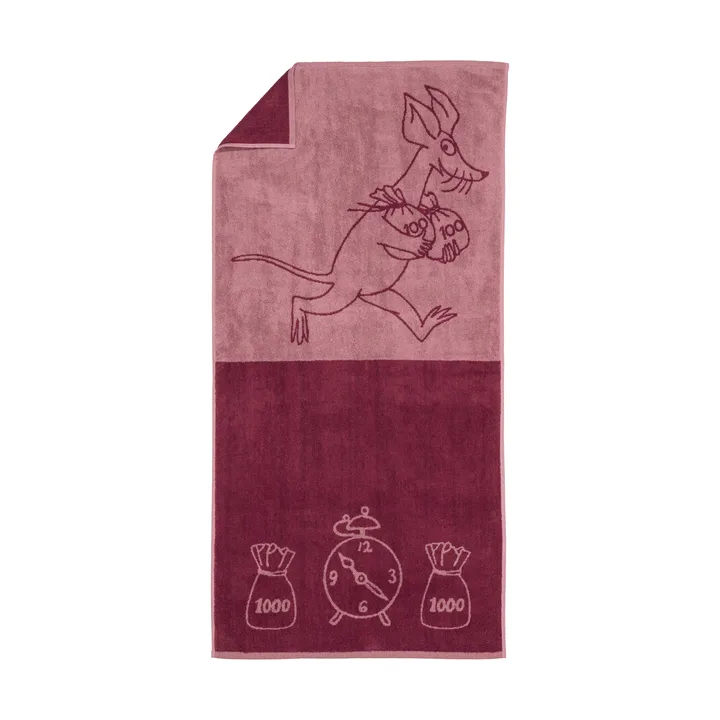 Ręcznik kąpielowy Muminki 70x140 cm - Sniff, malwa - Moomin Arabia