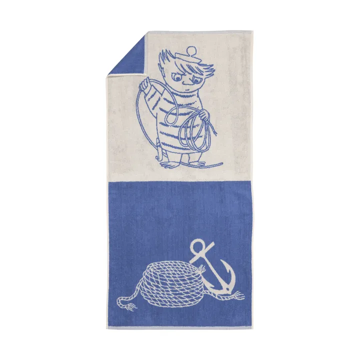Ręcznik kąpielowy Muminki 70x140 cm - Too-ticky, niebieski - Moomin Arabia