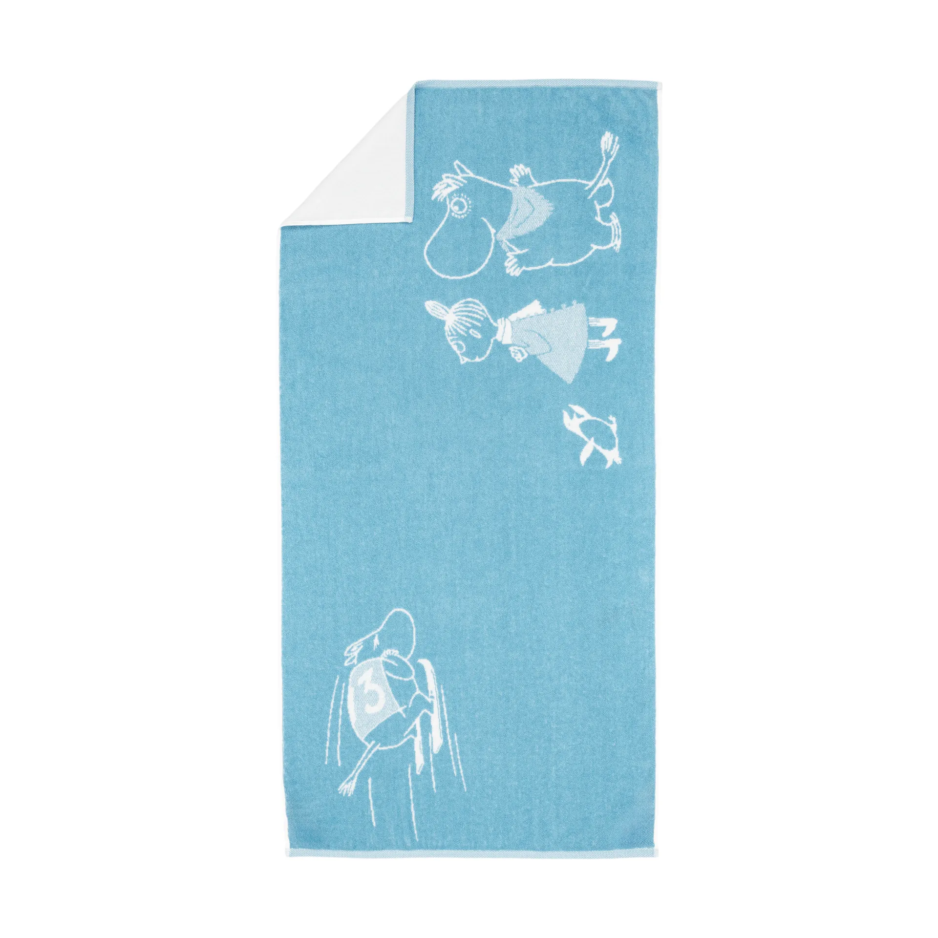Ręcznik kąpielowy Muminki Ski jumping, 70x140 cm Moomin Arabia