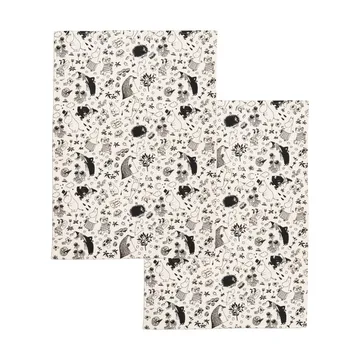 Ręcznik kuchenny Muminki 50x70 cm 2-pak - Offwhite - Moomin Arabia