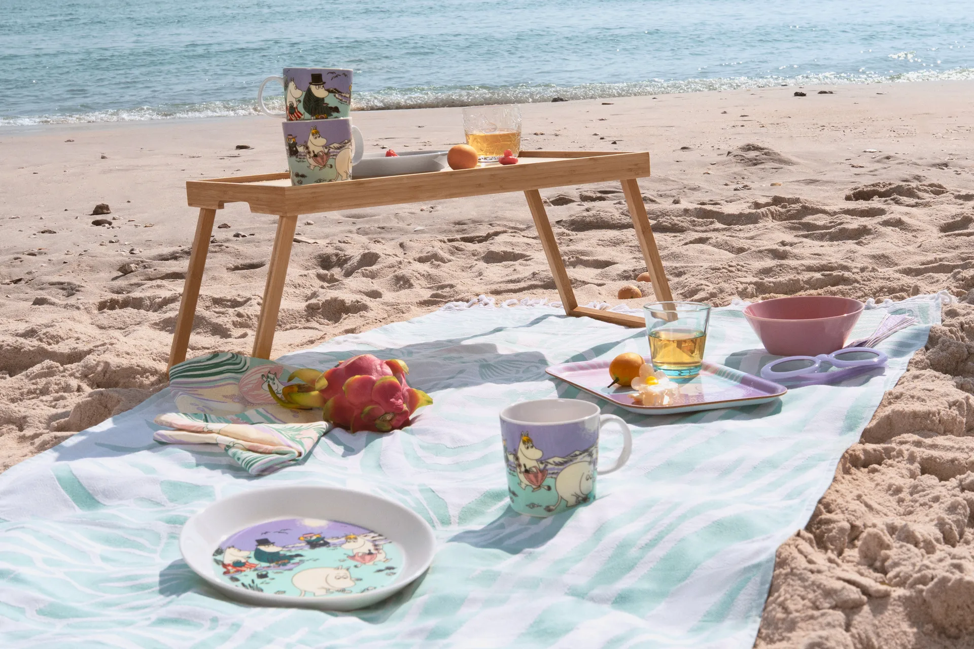 Ręcznik kuchenny Muminki Beach day, 50x70 cm Moomin Arabia