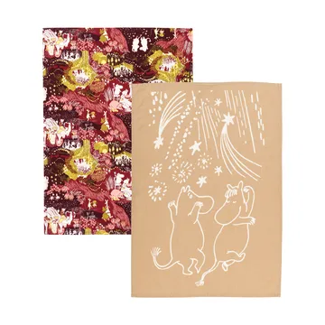 Ręcznik kuchenny Muminki Festive Moments, 2 części - 50x70 cm - Moomin Arabia