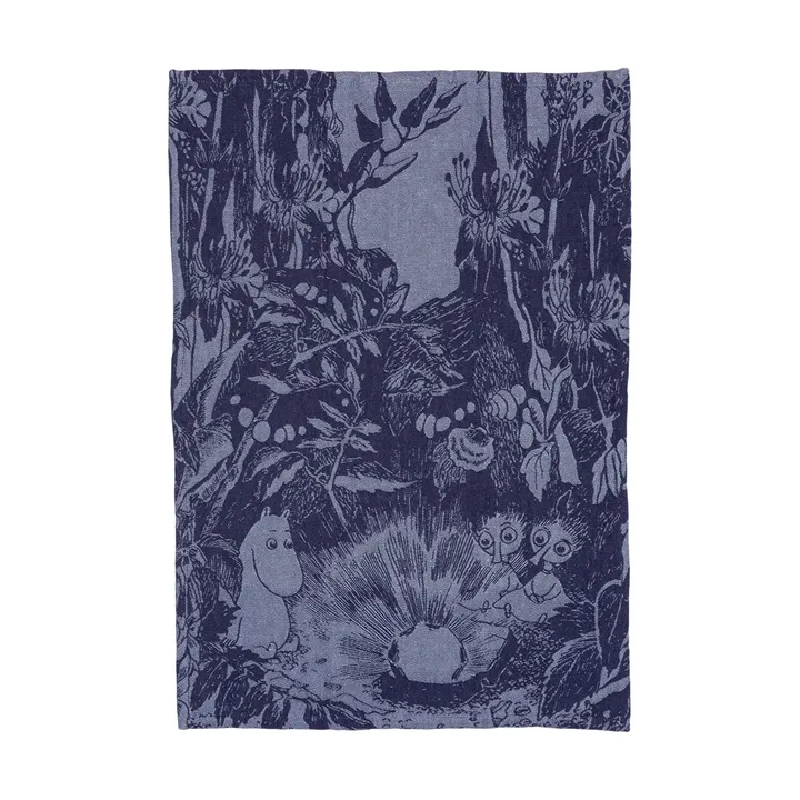 Ręcznik kuchenny Muminki Mystical Forest - Niebieski, 45x66 cm - Moomin Arabia