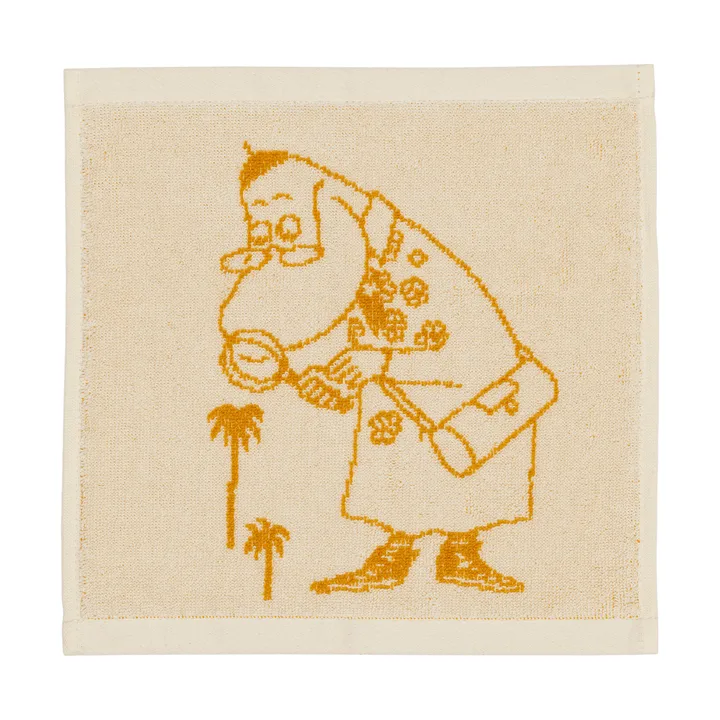 Ręcznik Muminki 25x25 cm - Hemulen, ochra - Moomin Arabia