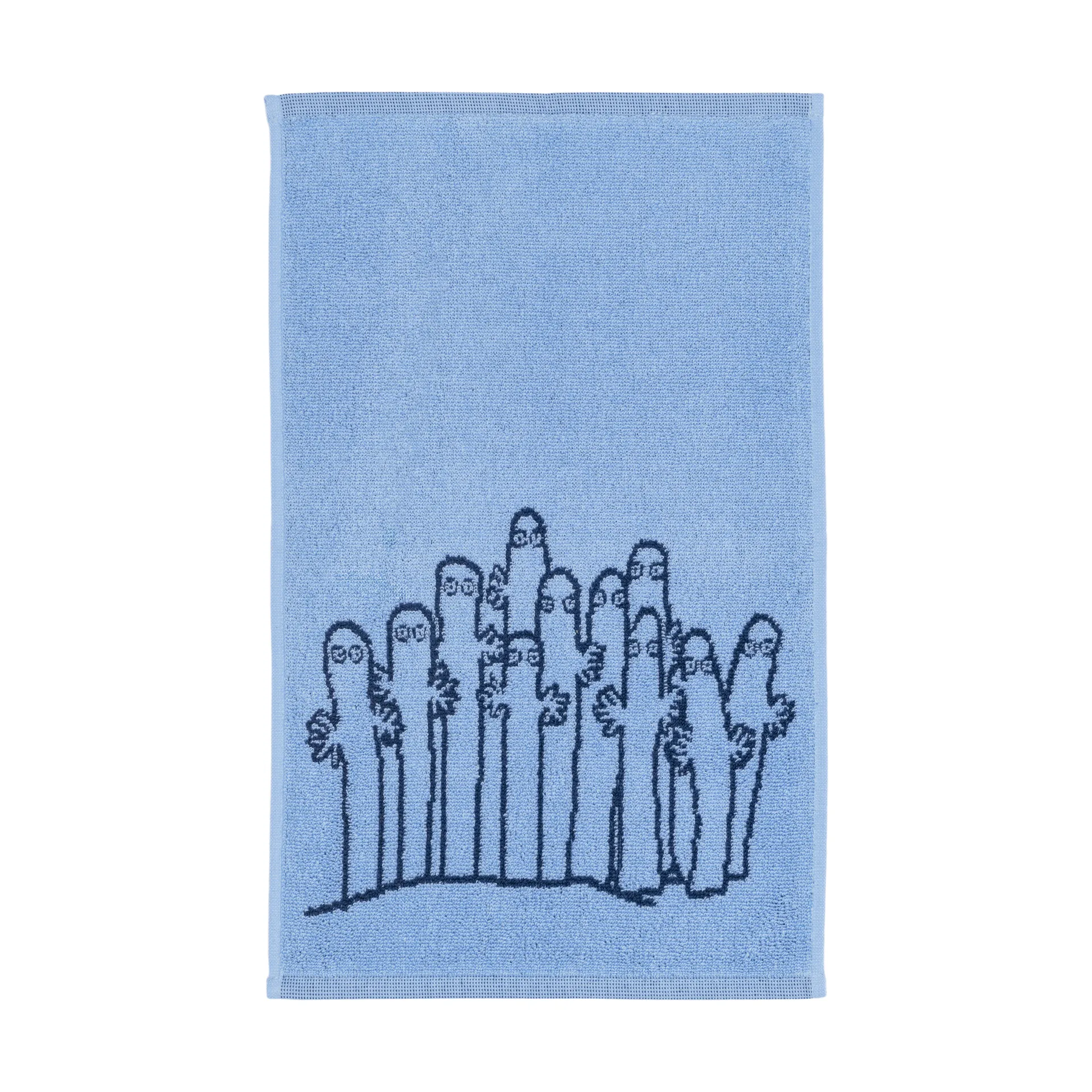 Ręcznik Muminki 30x50 cm, Hatifnatowie - niebieski Moomin Arabia