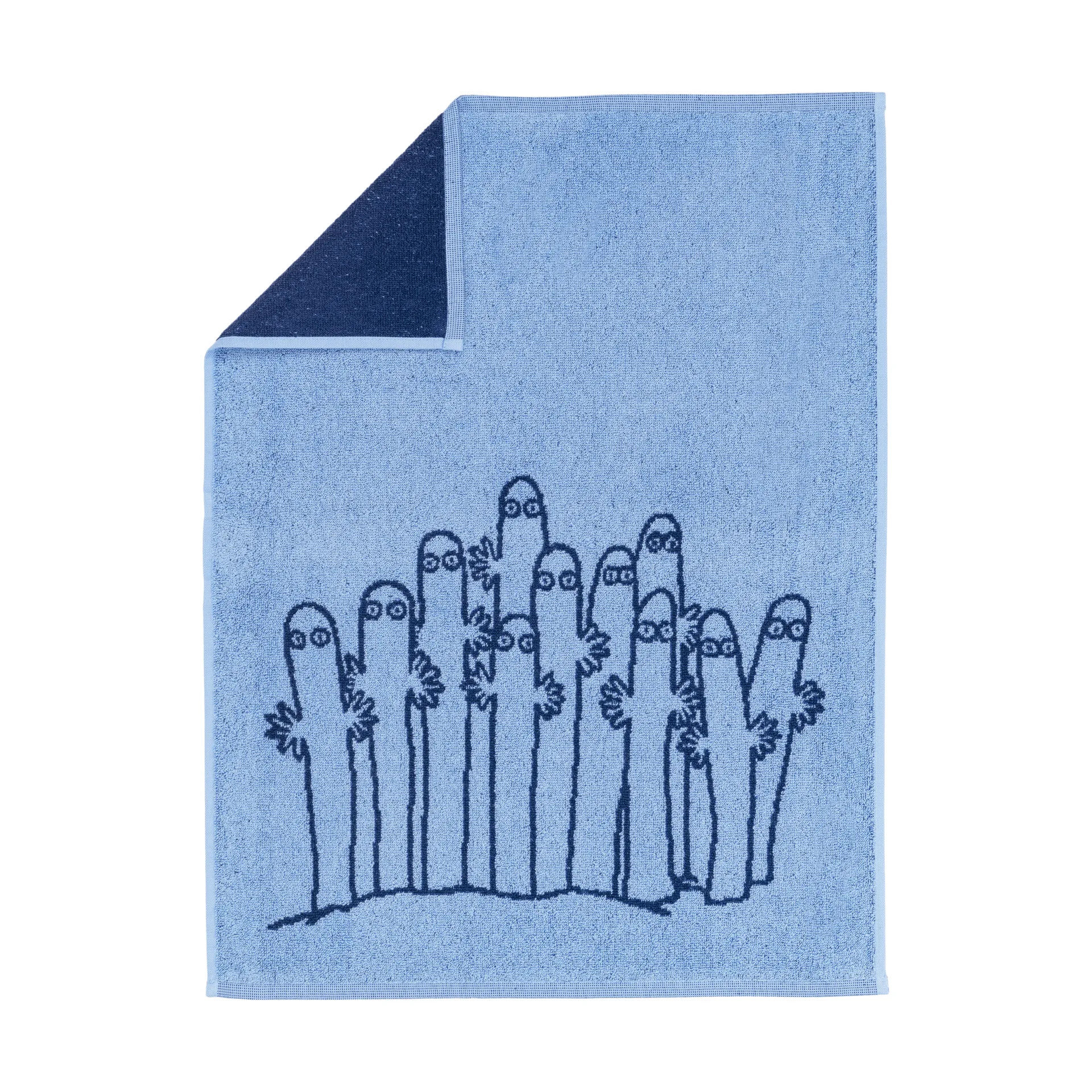Ręcznik Muminki 50x70 cm, Hatifnatowie - niebieski Moomin Arabia