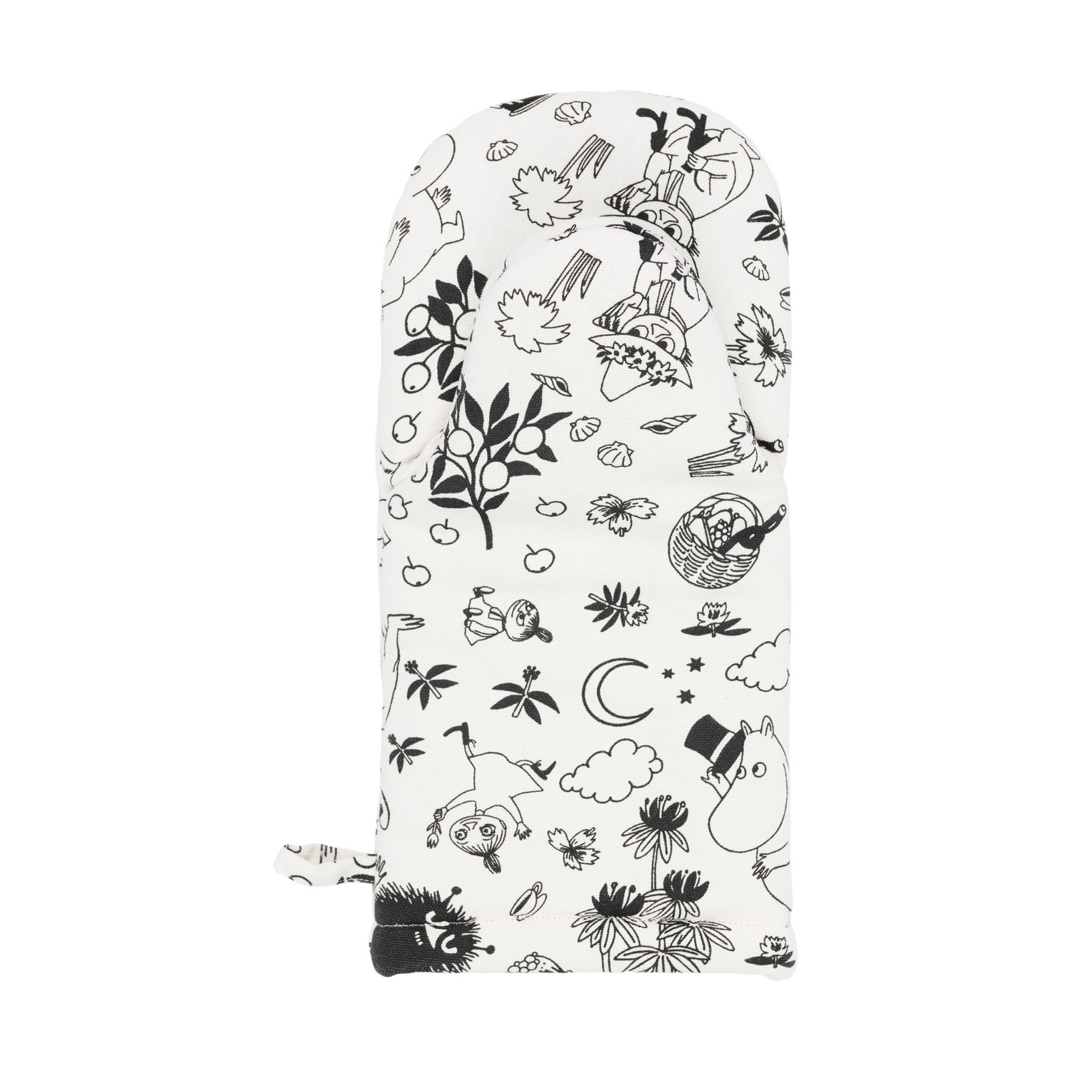 Moomin Arabia Rękawica kuchenna Muminki Offwhite | Skandynawski Design | Rękawice i łapki do garnków | Biały