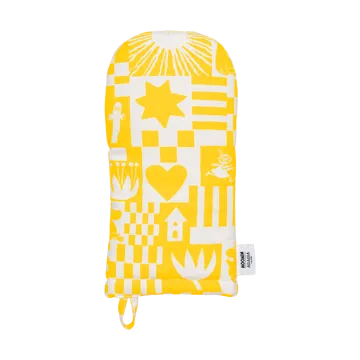 Rękawica kuchenna Muminki Party 15x34 cm - Żółta - Moomin Arabia