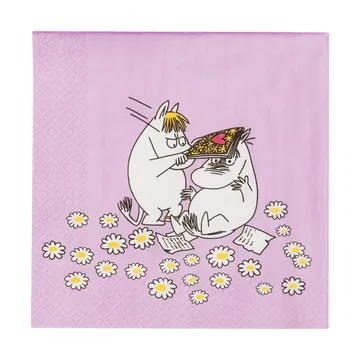 Serwetki Muminki „Sweethearts” 33x33 cm - 20-szt. - Moomin Arabia