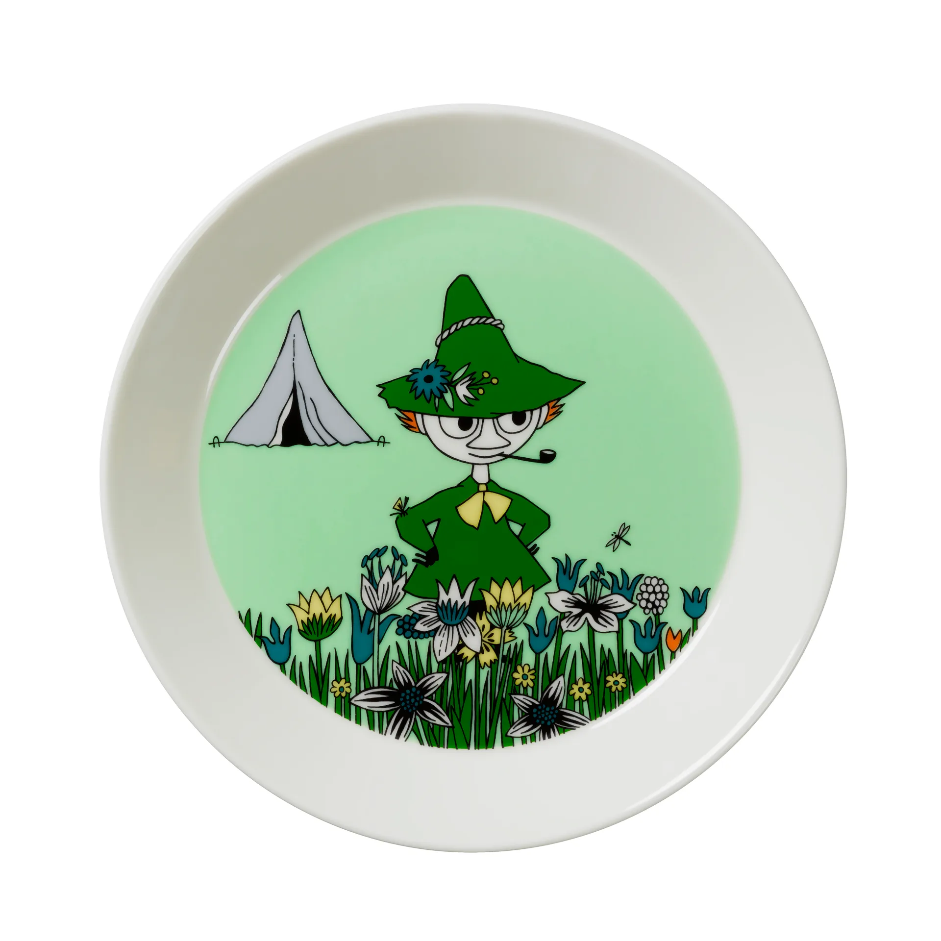 Snufkin talerz Muminki , zielony Moomin Arabia