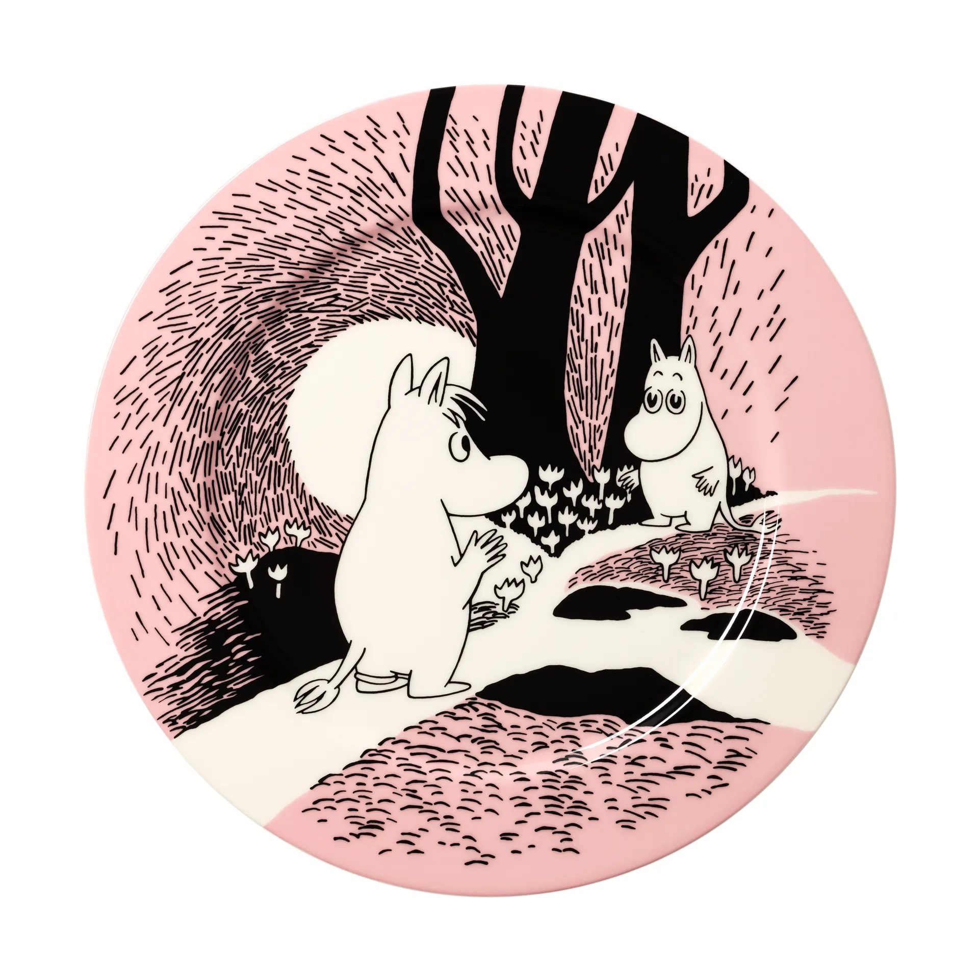 Talerz do serwowania Muminki „30 Years of Love” Limited Edition, Ø30 cm Moomin Arabia