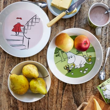 Talerz Muminek - Muminki  - średnio ciemny zielony - Moomin Arabia