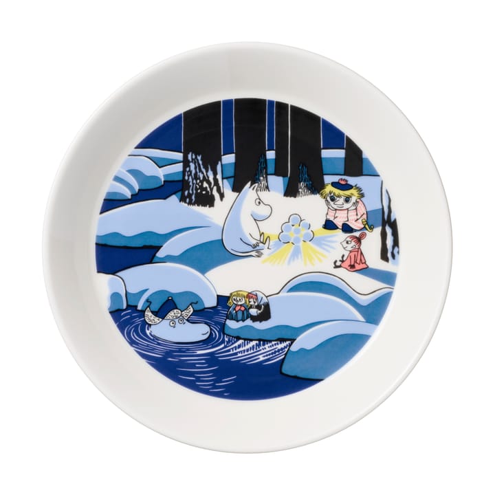 Zestaw do talerz Muminki Snow lantern & Moomin’s Day 2018, Ø19 cm Moomin Arabia