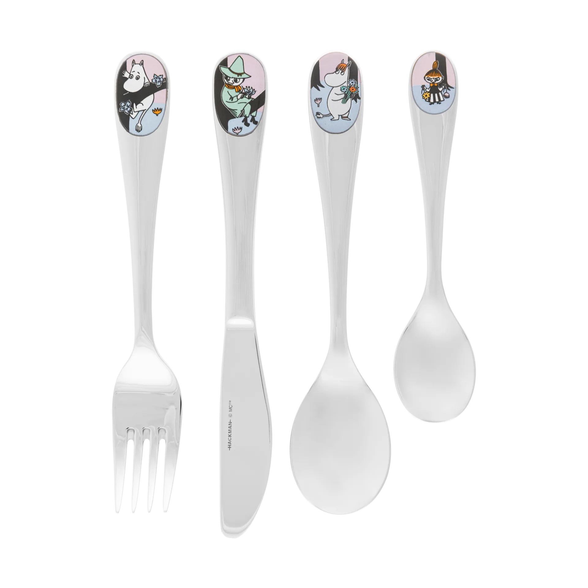 Zestaw sztućców dla dzieci Muminki Friends Forever, 4 części, Multi Moomin Arabia
