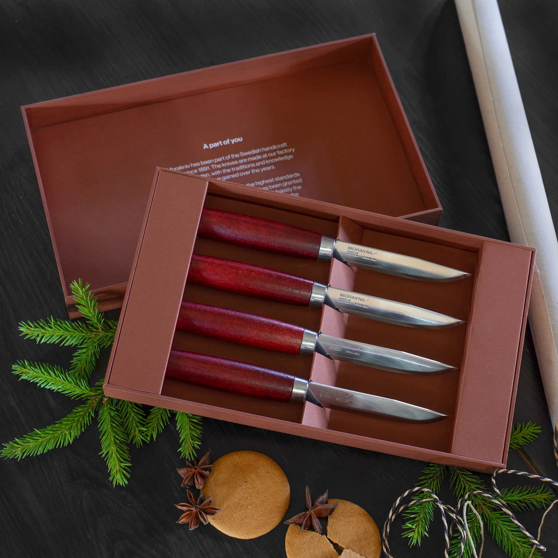 Morakniv Classic Steak Knife 4-pak, Czerwony Morakniv