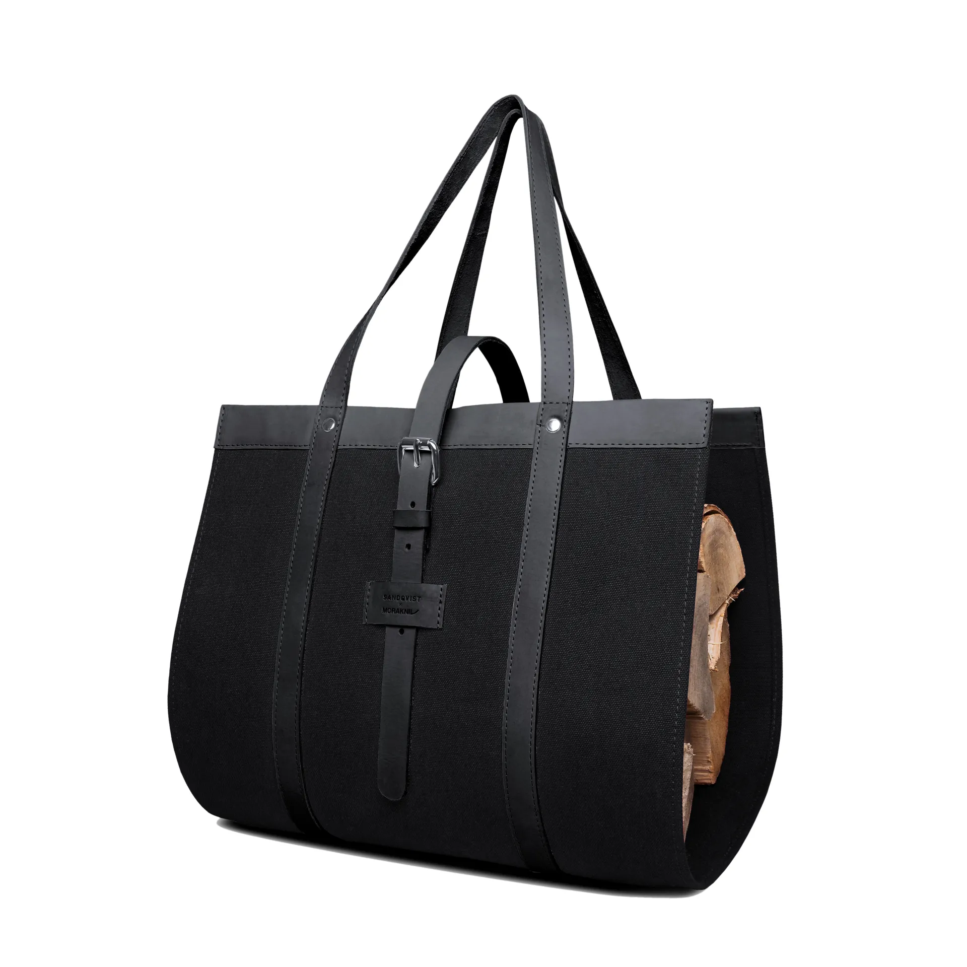 Sandqvist Morakniv kosz na drewno z Späntkniv Classic, czarny Morakniv